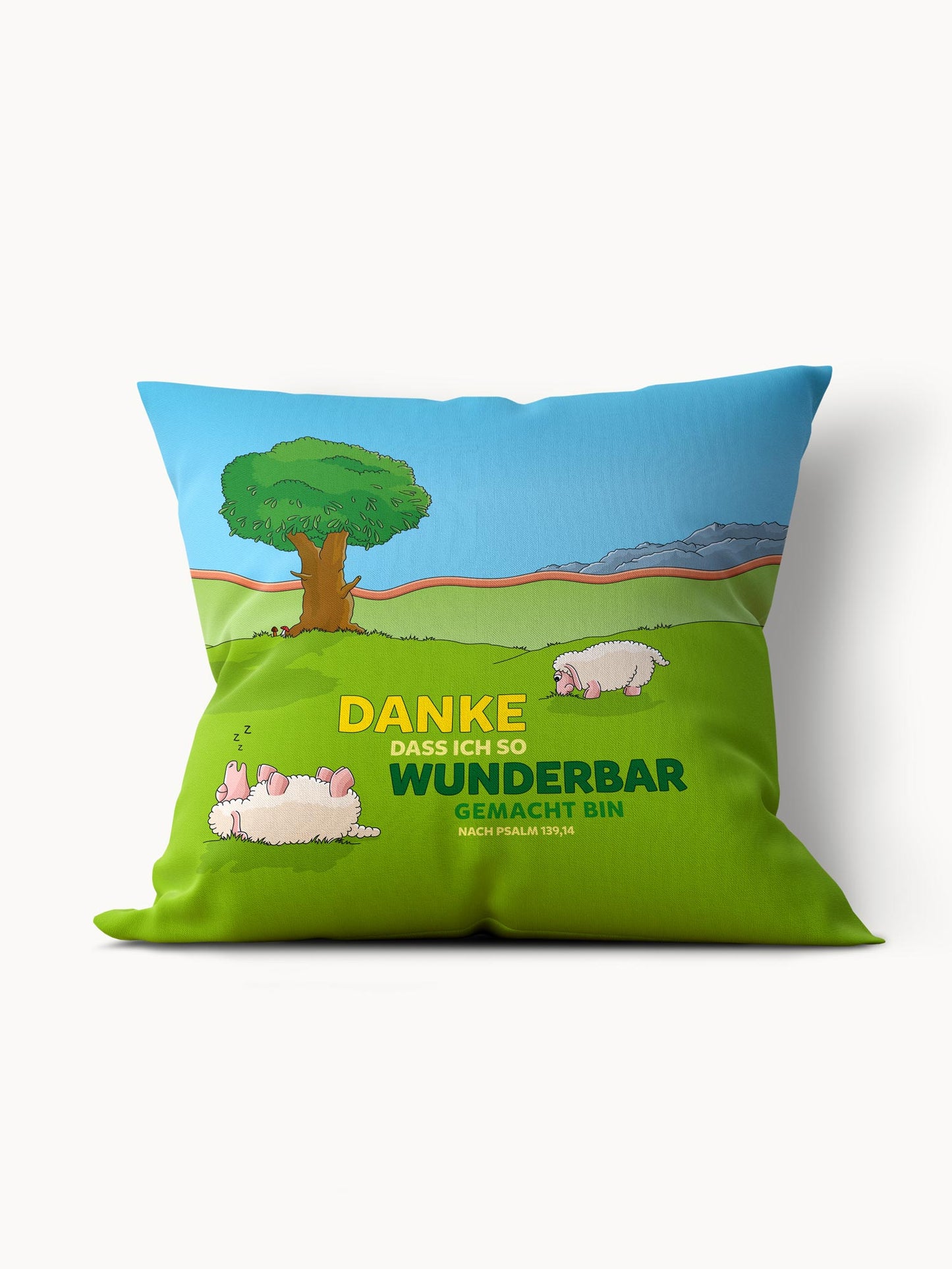 Kissen »Wunderbar gemacht« - footPrint