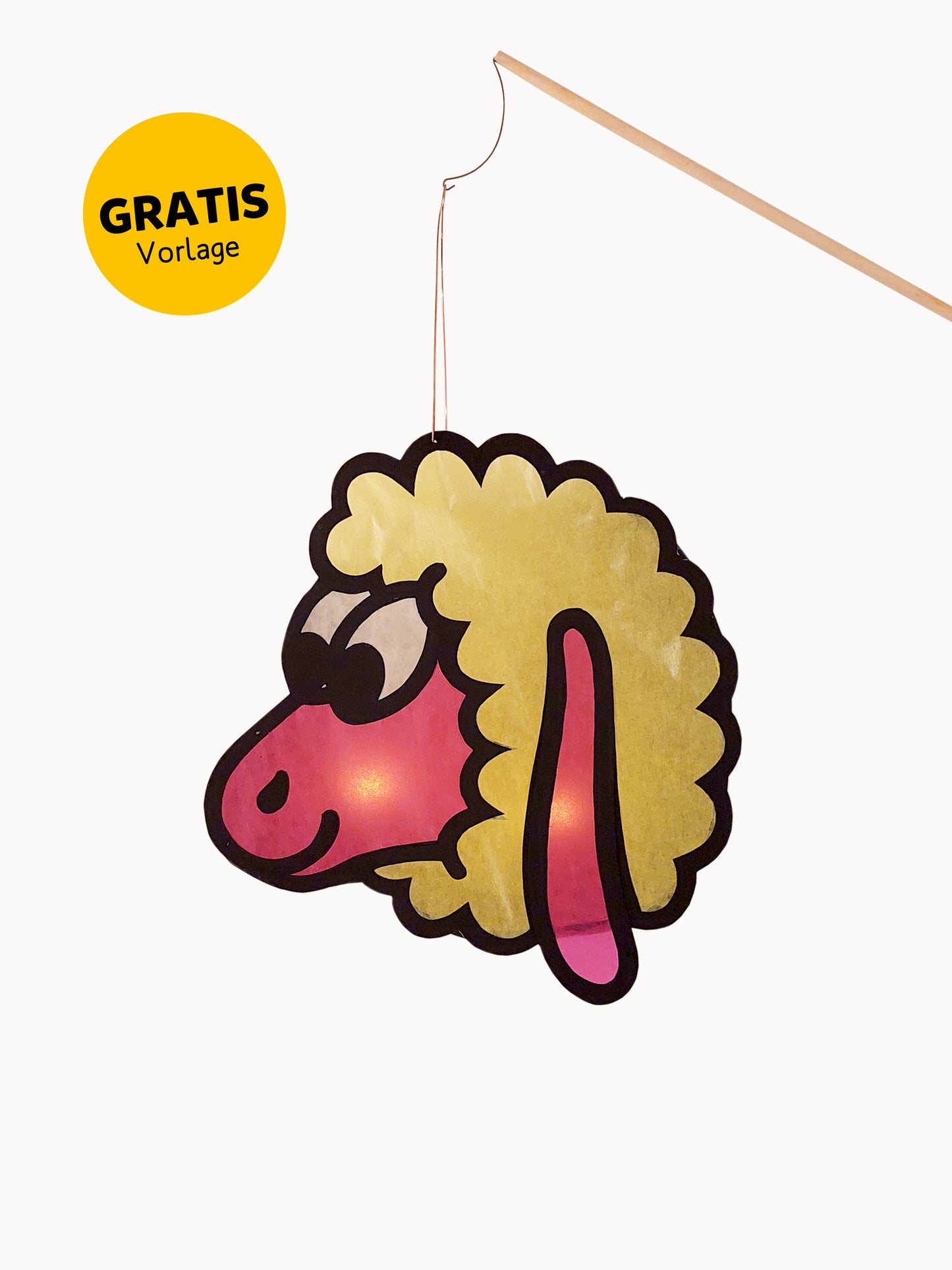 Bastelvorlage Laterne